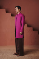 Orchid Co-Linen Men's Long Jacket