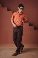 Marigold Co-Linen Men's Flap Pocket Shirt