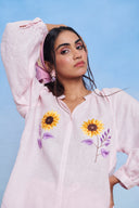 Fleur Linen Billow Shorts Set