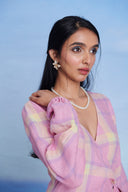 Cassata Linen Wrap Billow Dress