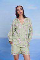 Pista Linen Billow Shorts Set
