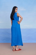 Santorini Linen Drape Dress - Sale