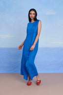 Santorini Linen Drape Dress - Sale