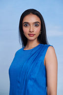 Santorini Linen Drape Dress - Sale