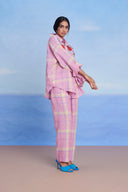 Cassata Linen Oversized Flared Shirt Set - Sale