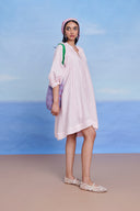Fleur Linen Lace Panelled Dress - Sale