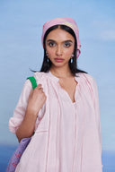 Fleur Linen Lace Panelled Dress - Sale