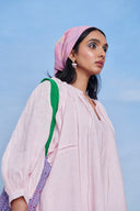 Fleur Linen Lace Panelled Dress - Sale