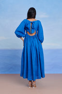 Santorini Linen Front Twist Dress - Sale