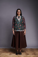 Co-Linen Quilted Wrap Jacket