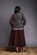 Co-Linen Quilted Wrap Jacket