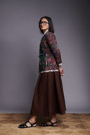 Co-Linen Quilted Wrap Jacket