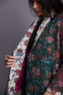 Co-Linen Quilted Wrap Jacket