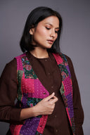 Co-Linen Patchwork Kantha Waistcoat - Sale