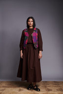 Co-Linen Patchwork Kantha Waistcoat - Sale
