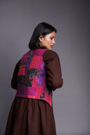 Co-Linen Patchwork Kantha Waistcoat - Sale