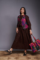 Co-Linen Patchwork Kantha Waistcoat - Sale
