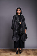 Patchwork Linen Kantha Drape Overlay