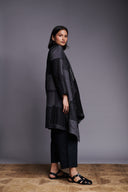 Patchwork Linen Kantha Drape Overlay