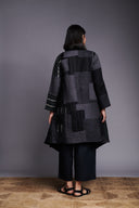 Patchwork Linen Kantha Drape Overlay