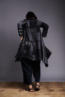 Patchwork Linen Kantha Drape Overlay