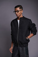 Kohl Linen Unisex Quilted Bomber Jacket