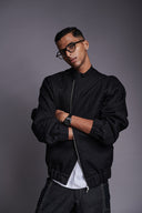 Kohl Linen Unisex Quilted Bomber Jacket