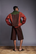 Co-Linen Kantha Men's Panelled Bomber Jacket