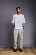 Taj Co-Linen Men's Woven T-shirt - Sale