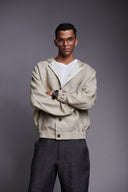 Undyed Linen Men's Hoodie