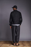 Kohl Linen Men's Panelled Bomber Jacket