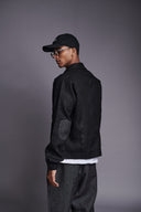 Kohl Linen Men's Panelled Bomber Jacket