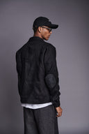 Kohl Linen Men's Panelled Bomber Jacket