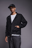 Kohl Linen Men's Panelled Bomber Jacket