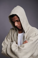 Undyed Linen Men's Hoodie