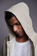 Undyed Linen Men's Hoodie