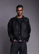 Kohl Linen Kantha Men's Applique Jacket Set