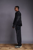 Kohl Linen Kantha Men's Applique Jacket Set