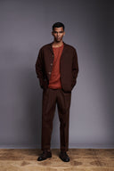 Coffee Co-Linen Men's Relaxed Blazer - Sale