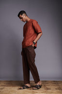 Cinnamon Linen Men's Woven T-shirt