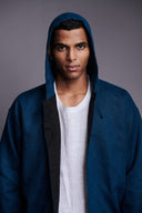 Indigo Linen Men's Hoodie