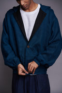 Indigo Linen Men's Hoodie