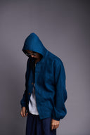 Indigo Linen Men's Hoodie