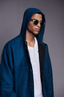 Indigo Linen Men's Hoodie