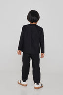 Kohl Linen Boys Round Neck Jacket Set