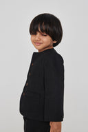 Kohl Linen Boys Round Neck Jacket Set