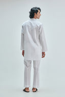 Taj Co-Linen Men's Straight Pleated Pants