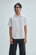 Taj Co-Linen Embroidered Men’s Applique Half Sleeves Shirt
