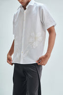 Taj Co-Linen Embroidered Men’s Applique Half Sleeves Shirt
