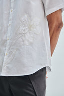 Taj Co-Linen Embroidered Men’s Applique Half Sleeves Shirt
